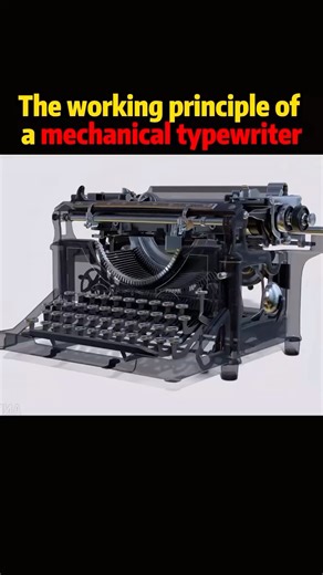 The working principle of a mechanical typewriter #science #knowledge