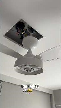 Installing a ceiling fan with remote control