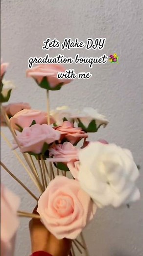 Lets Make DIY graduation bouquet 💐 with me