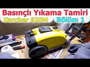 Basınçlı Yıkama Makinesi Tamiri. Nasıl Sökülür? Bölüm 1. Karcher K 620M.