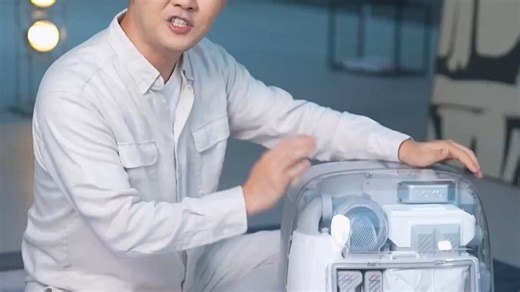 大疆ROMOP扫地机器人什么体验？全透明？还会飞？#大疆扫地机器人#大疆romo扫地机器人-7535440907118693659