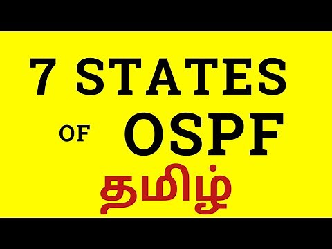 7 States of OSPF in Tamil :: Detailed Explanation:: CCNA Tamil