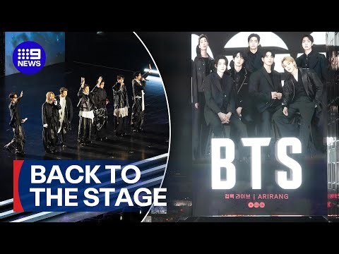 K-pop phenomenon 'BTS' back in action| 9 News Australia