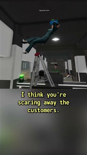 Ethan and a ladder #gaming