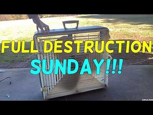 Arctic Aire Box Fan Destruction (Full)