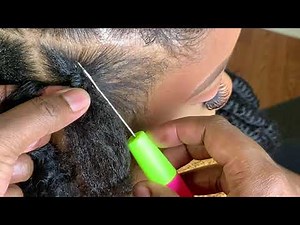#493. QUICK & SIMPLE RUBBER BAND METHOD; LEEVEN HAIR PASSION TWIST HAIR
