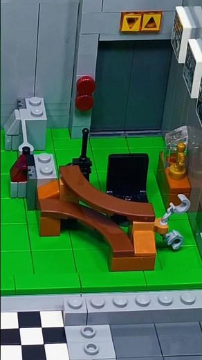 Tiny LEGO Daily Bugle Office Setup 🧱 #shorts