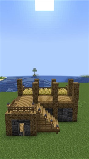 easy survival house minecraft | tutorial timelapse #minecraft