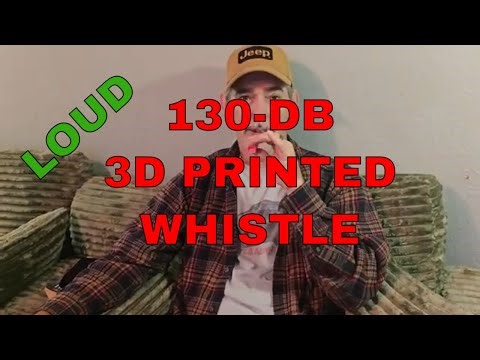 INSANELY LOUD 3D Printed Whistles! (120dB vs 130dB on Bambu Lab A1)