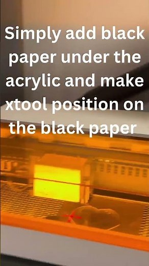 How to engrave on clear acrylic with xtool s1 40W