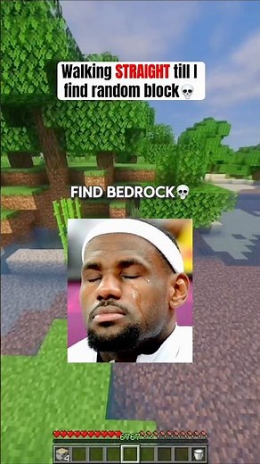 Walking STRAIGHT Till I Find Random Block in Minecraft!