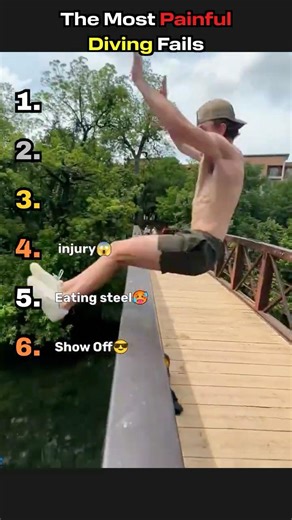 The Most Painful Diving Fails. #shorts