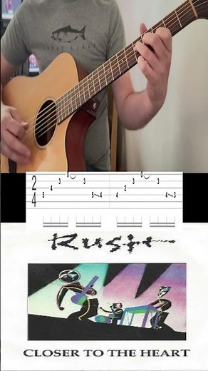 Rush Closer to the Heart | Guitar Intro with Tabs 🎸🎵