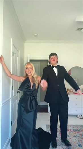 LAST PROM WITH MY BFF!!! 🖤🖤🖤@Ben.Johns08 #fyp #prom #promtransition #transition @ASHLEYlauren