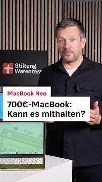 MacBook Neo vs. Air test: Can the €700 MacBook keep up? (Stiftung Warentest)