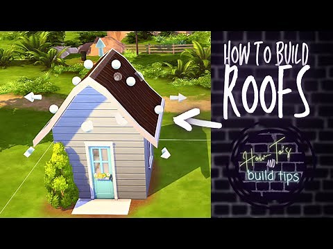 How To Use the Sims 4 Roof Tool - Sims 4 Roofing Tutorial