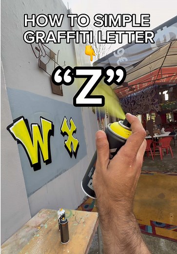 How to Spray Paint the Letter Z Graffiti