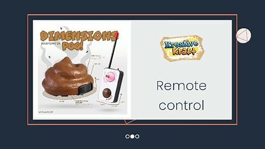 Fake Poo Game Battery Operated with Remote Control