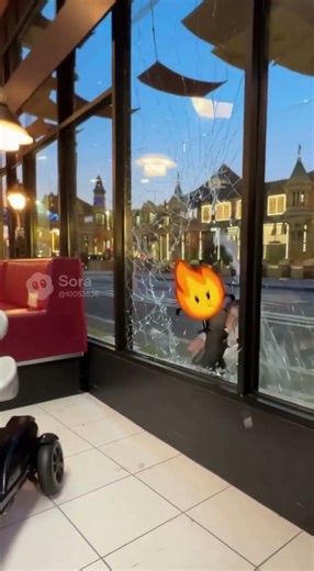 Ricky wants happy meal but firey slaps and kicks Ricky out the window!