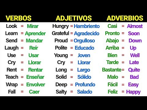 LECCION DE INGLES: 100 Verbos - 100 Adjetivos - 100 Adverbios 📚 | Domina el Inglés ✅🧠