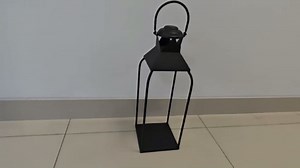 Decorative Metal Lanterns Indoor Outdoor, Set of 3 Farmhouse Lantern Holders Without Candles for Porch, Patio, Fireplace, Floor, Wedding & Holiday Table Centerpiece (Black, 20" 15.7" 12")