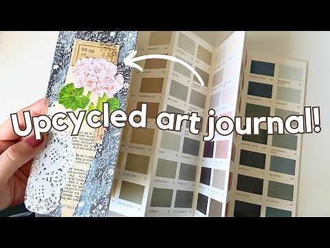 Making a junk journal from a paint sample booklet! ✨