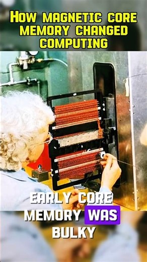 How Magnetic Core Memory Changed Computing #shorts