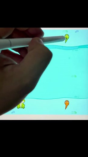 Frog and Snake Animation in a Cartoon Environment