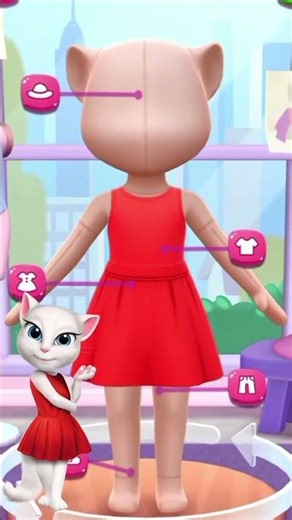 Angela 2 Makeover By My Talking Angela 2 #angela #makeup #viral #reels