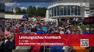 🌟 KURIER TV Eventtipp: Leistungsschau Krumbach 2024 🌟 Das Event der 1000 Hügel! 🌄 Markiere dir den 3. bis 5. Mai in deinem Kalender und sei dabei! 📅 Was dich erwartet: Abendliche Konzerte mit Top-Stars, über 150 Aussteller aus verschiedenen Branchen, Gewinnspiele mit fantastischen Preisen uvm. Schnapp dir deine Karten und erlebe das Highlight im Land der 1000 Hügel! 💫 📍 Mobilitätscenter, Bundesstraße, 2851 Krumbach Alle Infos unter: 1mc.at/leistungsschau-2/ 📲 Und hier: https://fb.me/e/1y8