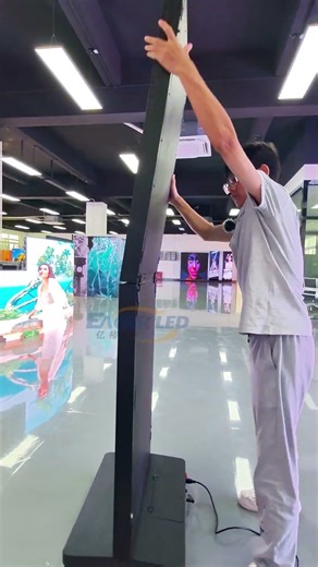 LED screen that can be quickly folded and lit#leddisplay #ledwall #ledscreen #eagerled