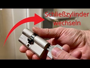 Changing / replacing the locking cylinder on the door lock