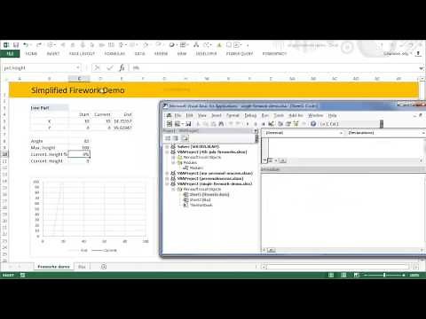 How fireworks animated excel chart is made | ExcelTutorials