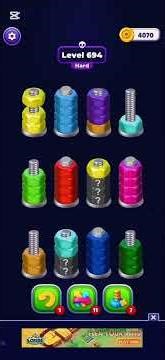 Nut Sort 3D - Level 691 - 700 #games #puzzle #nutsort3d #nutsort #nutsortgameplay #gaming #gameplay