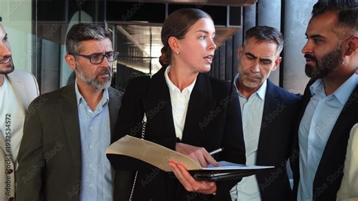 A group of professionals actively participating in a collaborative discussion during a strategic business meeting to ensure successful outcomes and effective communication among team members.