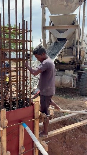 Column concrete with azax