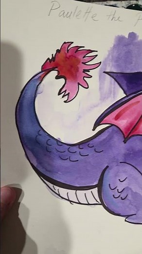 Draw with me. Dragon Art #paulette #draw #kids #artlesson #rainyday