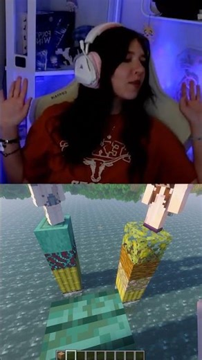 Minecraft Telepathy with the girls! #minecraftshorts #shorts #minecraft