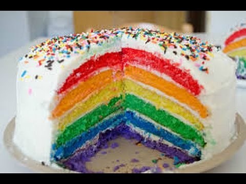 How To Basic - How to make rainbow cake