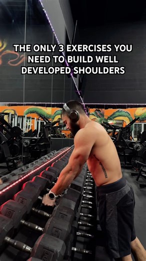 The Only 3 Exercises You Need for Well Developed Shoulders #shoulderday #shoulderworkout