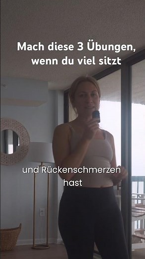 3 einfache Übungen für Vielsitzer mit Rückenschmerzen