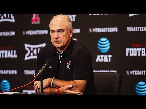Texas Tech Football: Game 11 Press Conference | 11.10.25