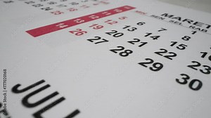 MACRO: Crossing out a numbers in a calendar