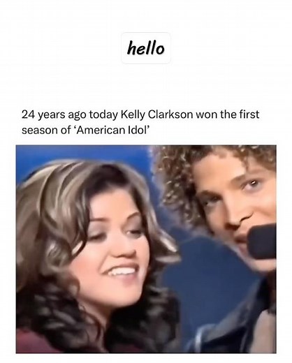 24 years ago today Kelly Clarkson won the first season of American Idol