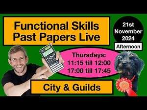 LEVEL 2 Functionals Skills Maths Past Paper: CALCULATOR: City and Guilds: Live