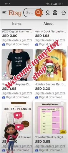 Etsy Digital Shop Tour 2026 | Canva Templates, Printable Planners