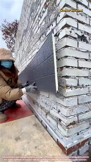 Precision Installation of Decorative Faux Brick Wall Panels for External Building Facades