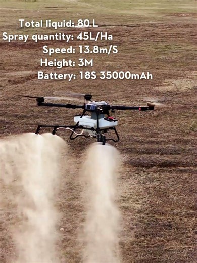Real Spraying Efficiency Test of the EFT Z80 Drone! 🚁🌾