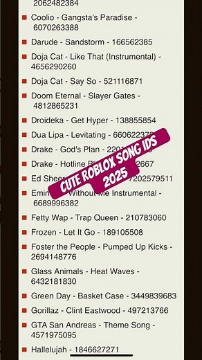 cute roblox song ids 2025 (November 2025) #roblox #music #shorts