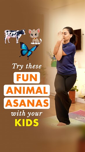 Turn yoga into a playful adventure! These kid-friendly 4 fun animal-inspired yoga poses not only build flexibility, balance and confidence but also make movement fun and engaging for children. Perfect for growing bodies and curious minds! #theyogainstitute #yogaasana #yoga #yogahealth #asanas #purak #body #flexibility | The Yoga Institute